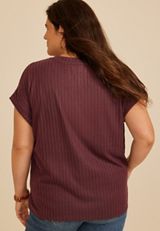 Plus Size 24/7 Cozy Rib Dolman, C6100, small