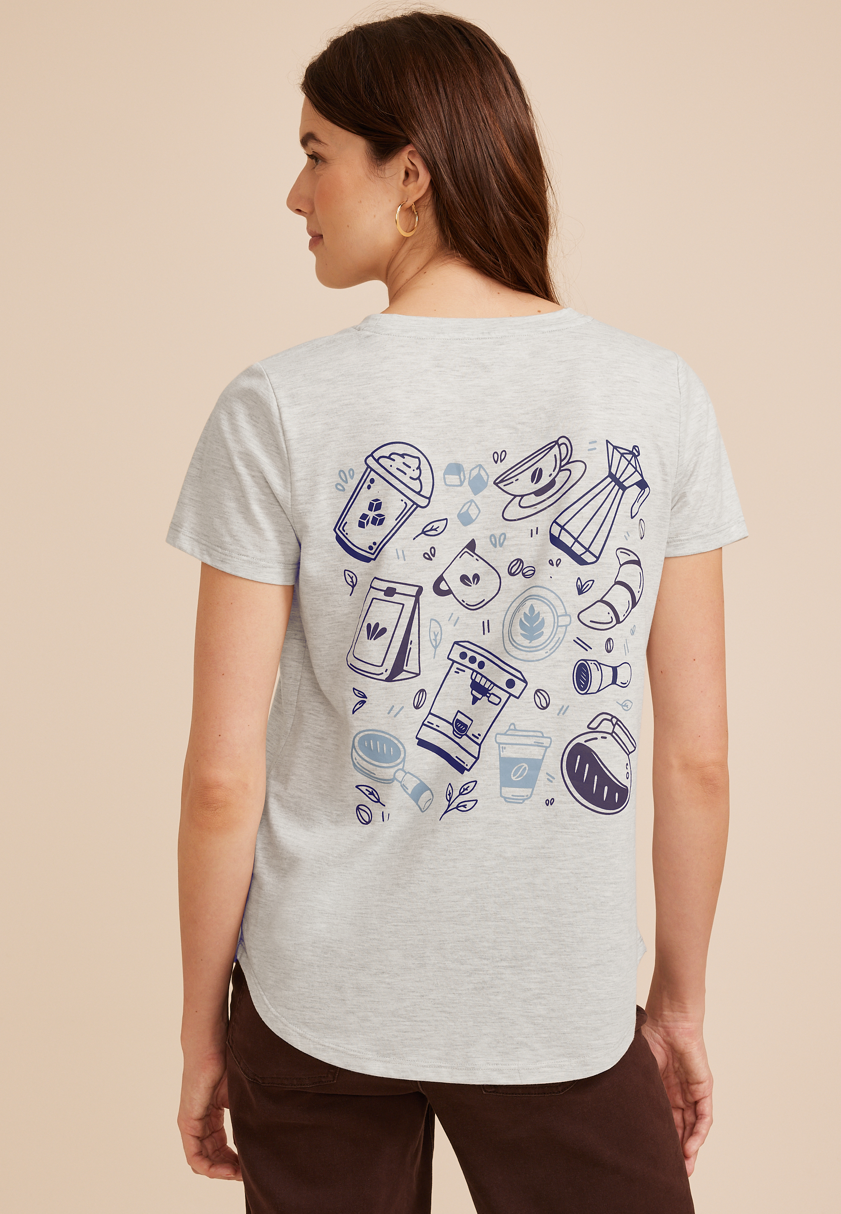 Caffeinated Club Classic Fit Graphic Tee, C3348, large