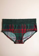 Simply Comfy Cotton Holiday Plaid Boybrief Panty, C1774, small