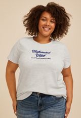 Plus Size Caffeinated Club Classic Fit Graphic Tee, C3348, small