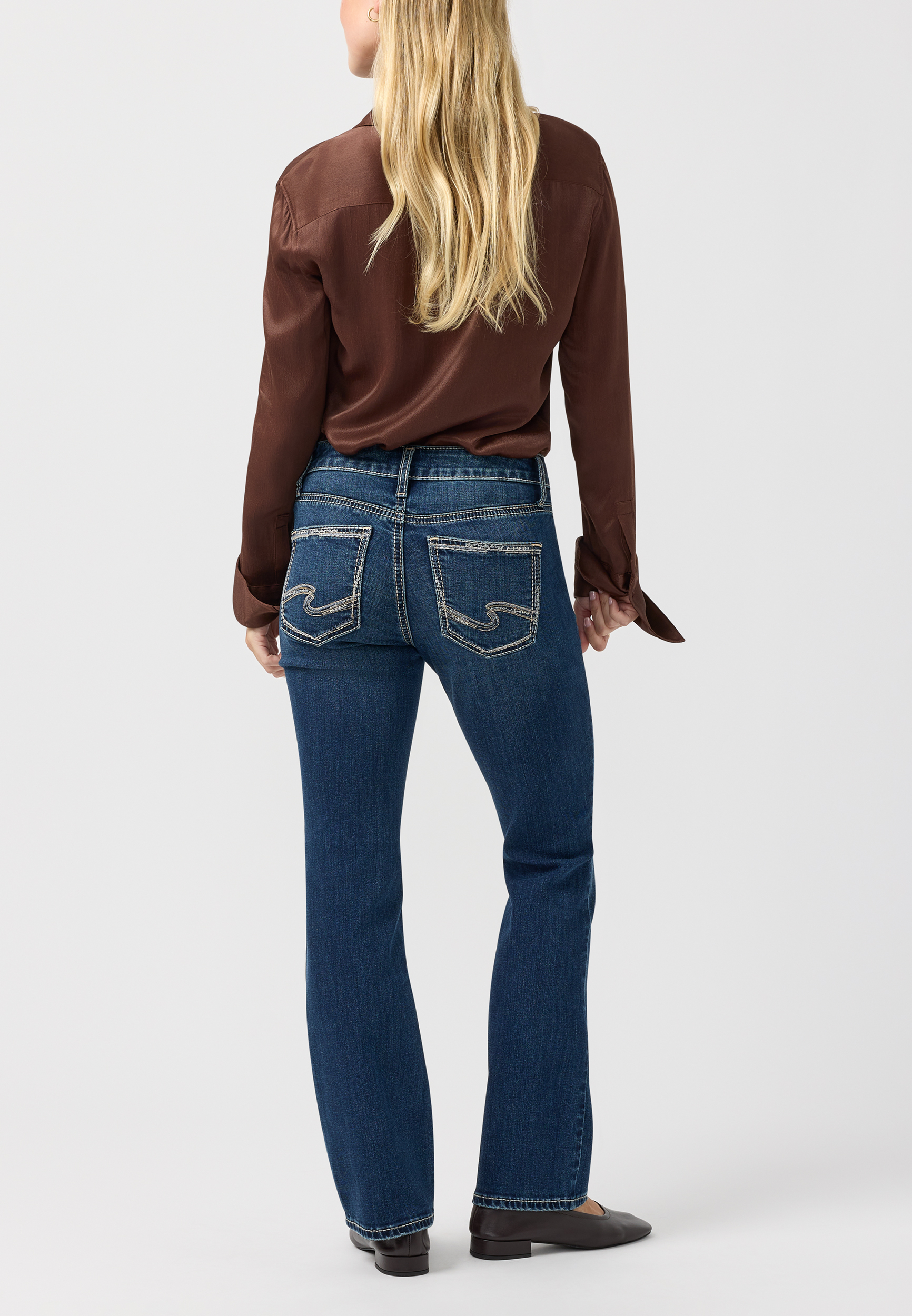 Petite Silver Jeans Co.® Avery High Rise Slim Boot Jean, C258, large
