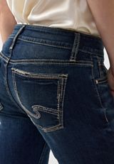 Petite Silver Jeans Co.® Elyse Mid Rise Classic Straight Jean, C258, small