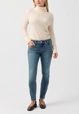 Petite Silver Jeans Co.® Elyse Mid Rise Classic Straight Jean, C3337, small