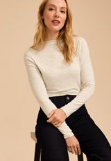 24/7 Mock Neck Long Sleeve Tee, C3348, small