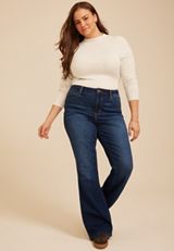 Plus Size 24/7 Mock Neck Long Sleeve Tee, C3348, small
