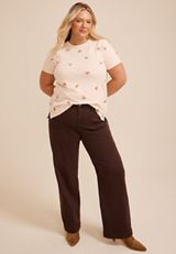 Plus Size 24/7 Dawson Gingerbread Man Crew Neck Tee, C5249, small