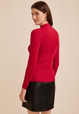 24/7 Mock Neck Long Sleeve Tee, C5006, small