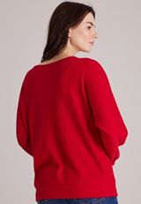 24/7 Cable Mix Dakota Long Sleeve Top, C5006, small
