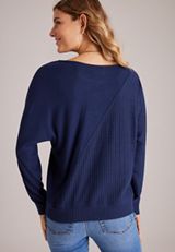 24/7 Cable Mix Dakota Long Sleeve Top, C9679, small