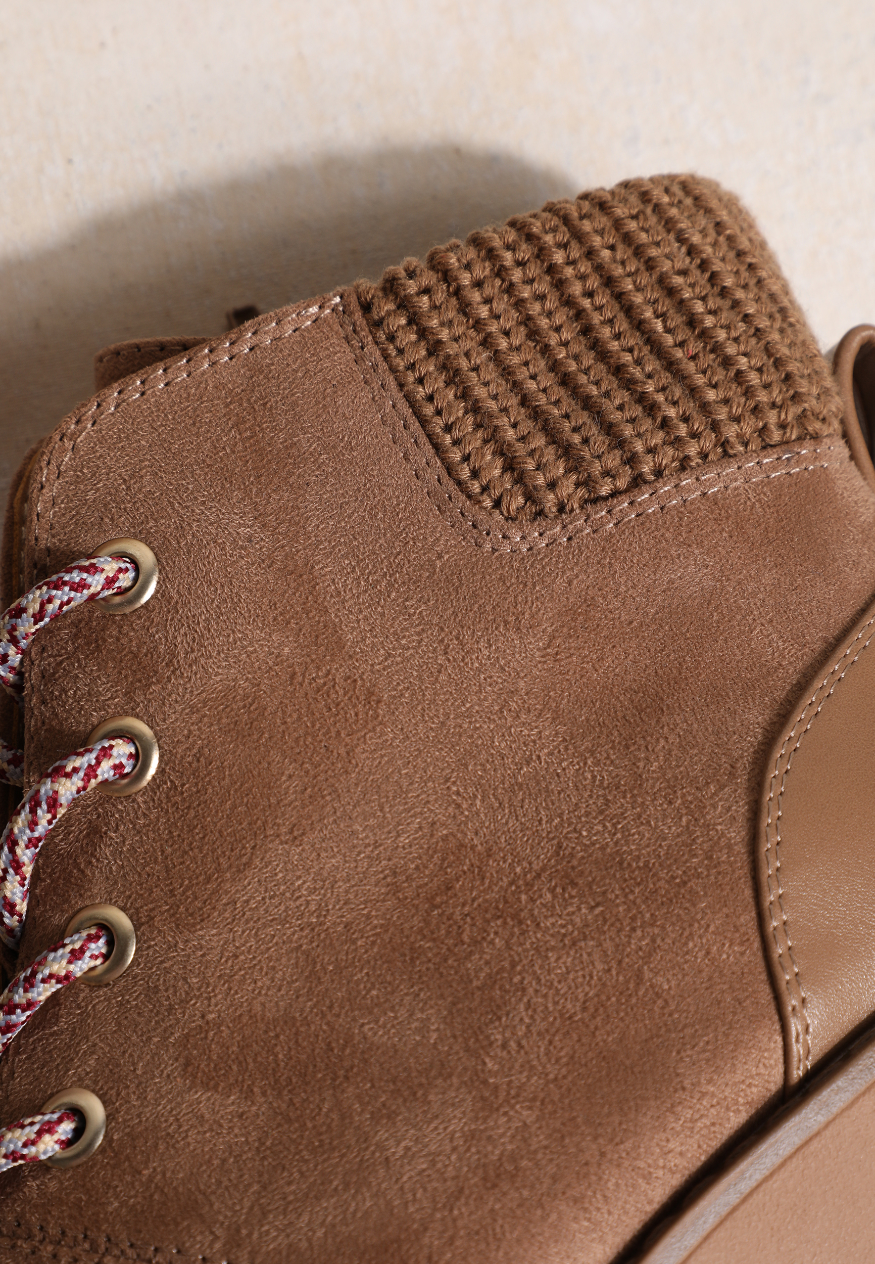 SuperCush Faux Suede Lace Up Wedge Boot, C211, large