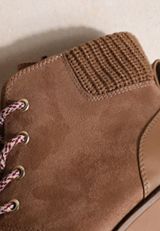 SuperCush Faux Suede Lace Up Wedge Boot, C211, small