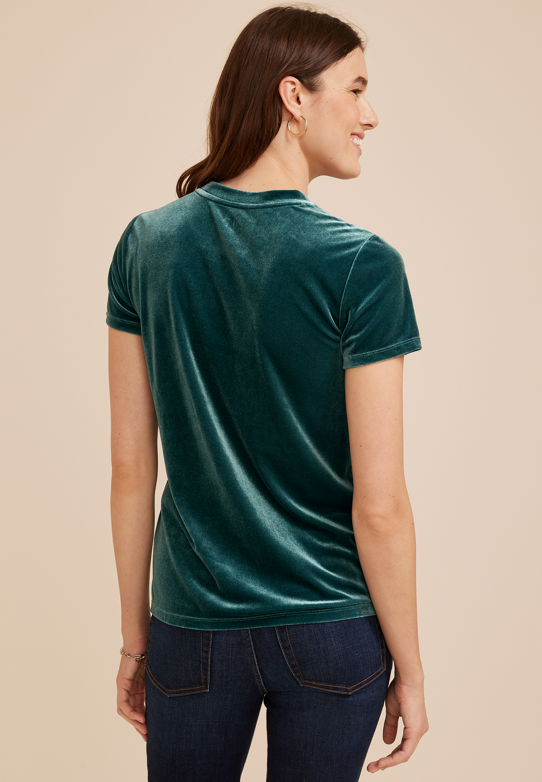 24/7 Velvet Kennedy Short Sleeve Tee, C212, large