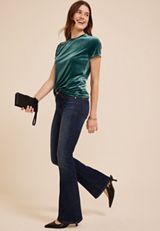 24/7 Velvet Kennedy Short Sleeve Tee, C212, small
