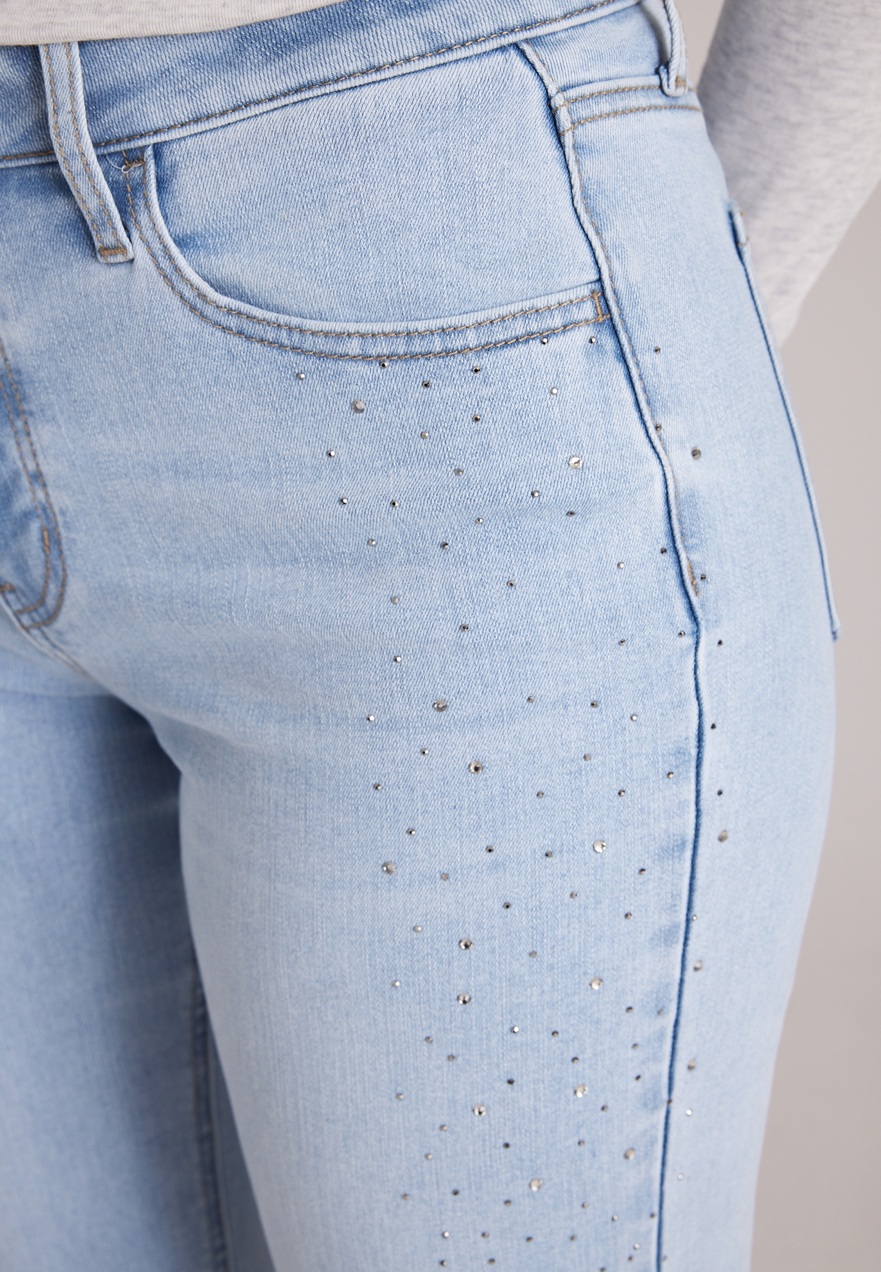 m jeans by maurices™ High Rise Sparkle Relaxed Straight Jeans, C2806, large
