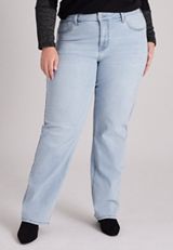 Plus Size m jeans by maurices™ High Rise Sparkle Relaxed Straight Jeans, C2806, small