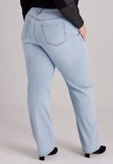 Plus Size m jeans by maurices™ High Rise Sparkle Relaxed Straight Jeans, C2806, small
