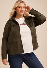 Plus Size Holiday Truck Embroidered Graphic Tee, C3348, small