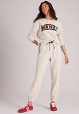 Merry Plaid Applique Sweatshirt, C3348, small