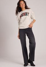 Merry Plaid Applique Sweatshirt, C3348, small