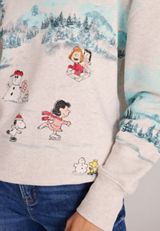 Peanuts Holiday Ice Skating Sweatshirt, C3348, small