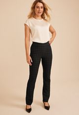Windowpane Bengaline Bootcut Pant, C1756, small