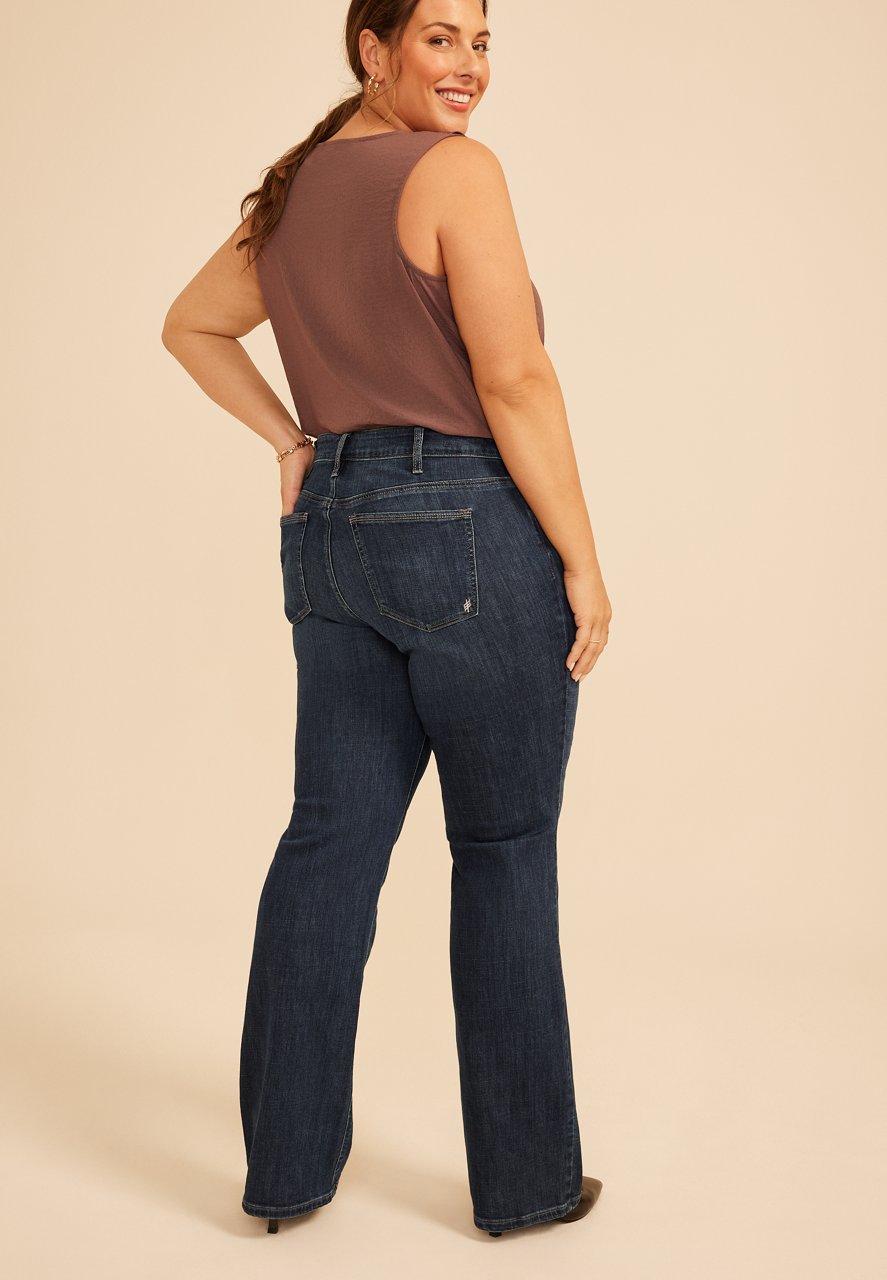 Plus Size Silver Jeans Co.&reg; Suki Curvy Mid Rise Luxe Stretch Slim Boot Jean, C258, large