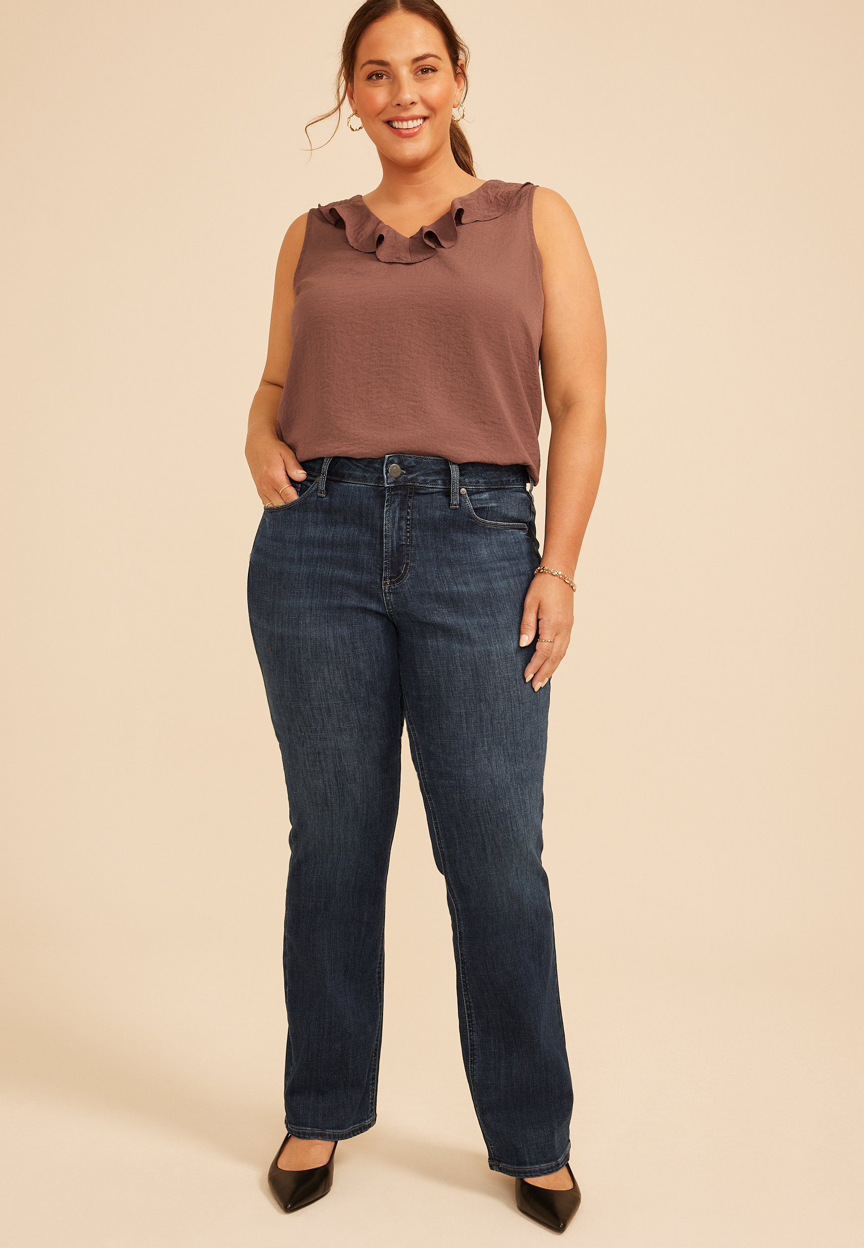 Plus Size Silver Jeans Co.&reg; Suki Curvy Mid Rise Luxe Stretch Slim Boot Jean, C258, large