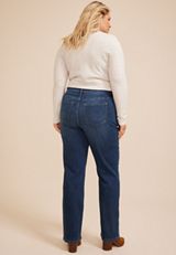 Plus Size m jeans by maurices™ Dark High Rise Relaxed Straight Jeans, C258, small