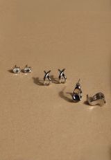 Silver Mixed Stud Earring Set, C431, small