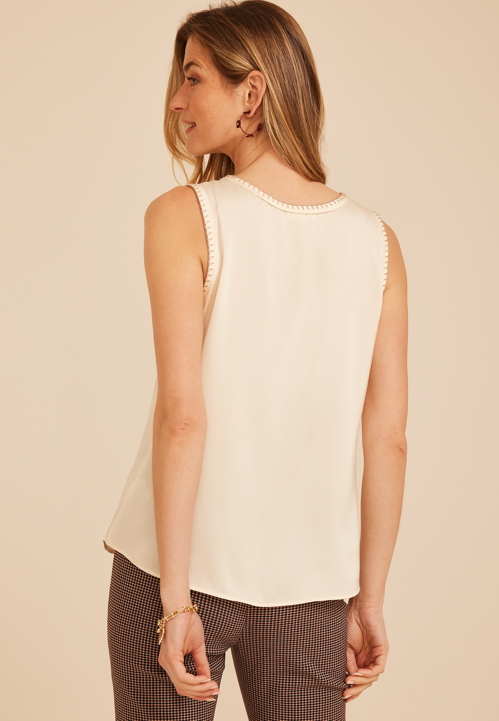 Whipstitch Tank Top, C8232, large