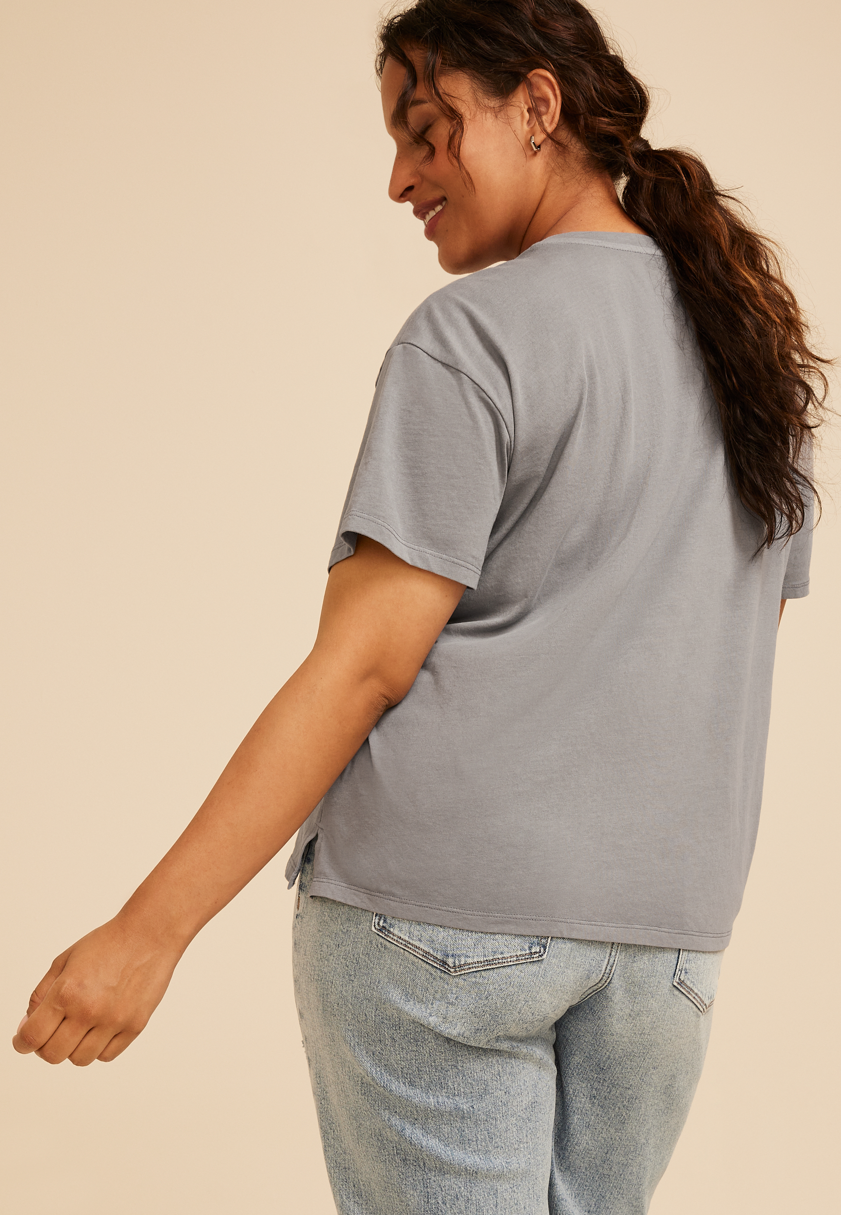 Plus Size Society Of Late Night Readers Vintage Fit Graphic Tee, Blue Fade, large