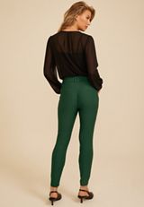 High Rise Bengaline Sateen Skinny Pants, C7147, small