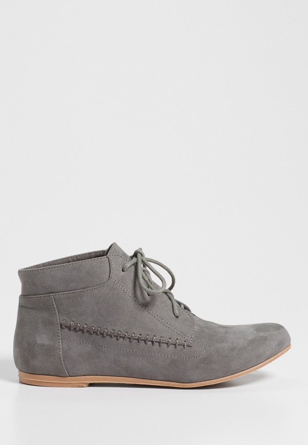 Haddie lace up shoe in gray | maurices