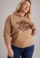 Plus Size Coffee Lover Graphic Hoodie, AMPHORA, small