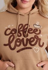 Plus Size Coffee Lover Graphic Hoodie, AMPHORA, small