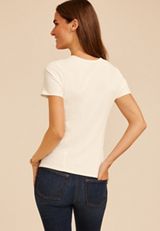 24/7 Corset Short Sleeve Tee, C8232, small