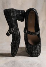 SuperCush Textured Tweed Mary Jane Block Heels, C106, small