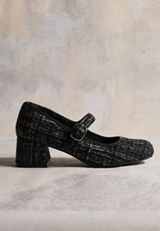 SuperCush Textured Tweed Mary Jane Block Heels, C106, small