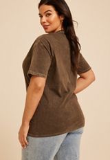 Plus Size Coffee Standard Fit Graphic Tee, C115, small