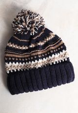 Fair Isle Pom Beanie, C1769, small