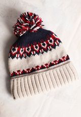 Nordic Fair Isle Pom Beanie, C2842, small