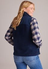 Sherpa Mixed Media Vest, C9679, small