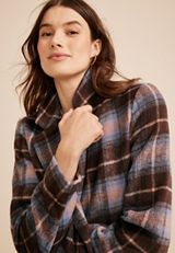 Plaid Dress Coat, C1635, small