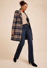 Plaid Dress Coat, C9765, small