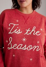 Plus Size Willowsoft Tis The Season Sweatshirt Tunic, C5006, small