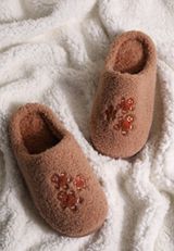Gingerbread Sherpa Slippers, AMPHORA, small