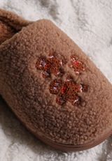 Gingerbread Sherpa Slippers, AMPHORA, small