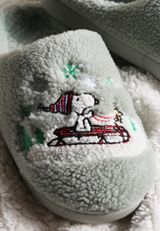 Peanuts Snoopy Sherpa Slippers, C5208, small