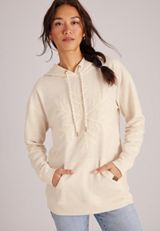 Homeward Chenille Snowflake Hoodie, C2445, small