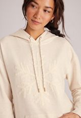 Homeward Chenille Snowflake Hoodie, C2445, small